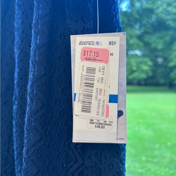 Jolt Blue Asymmetrical Ruffled Sundress - Picture 2 of 4